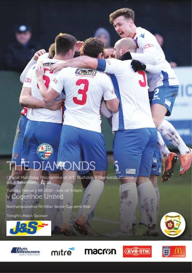 AFC Rushden & Diamonds Matchday Programme