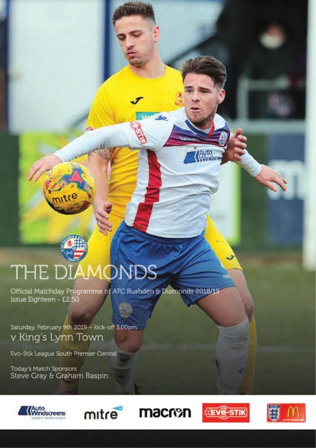 AFC Rushden & Diamonds Matchday Programme