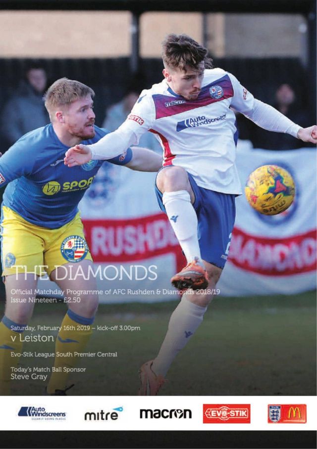 AFC Rushden & Diamonds Matchday Programme