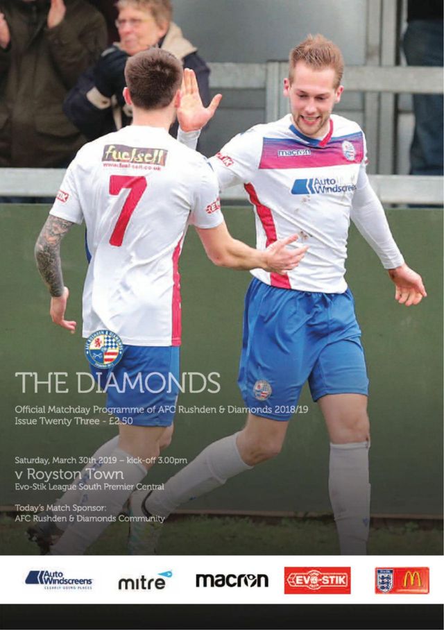 AFC Rushden & Diamonds Matchday Programme
