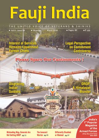 FAUJI INDIA - March 2021 FAUJI INDIA Cover - March 2021 Edition