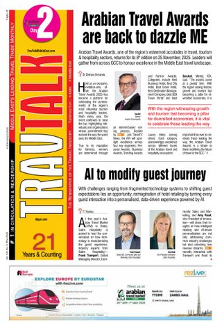 Trav Talk Middle East - May 2025 ATM Day 2 Trav Talk Middle East Cover - May 2025 ATM Day 2 Edition