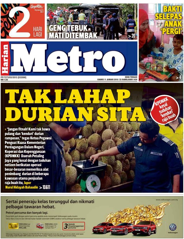 Harian Metro - Semenanjung