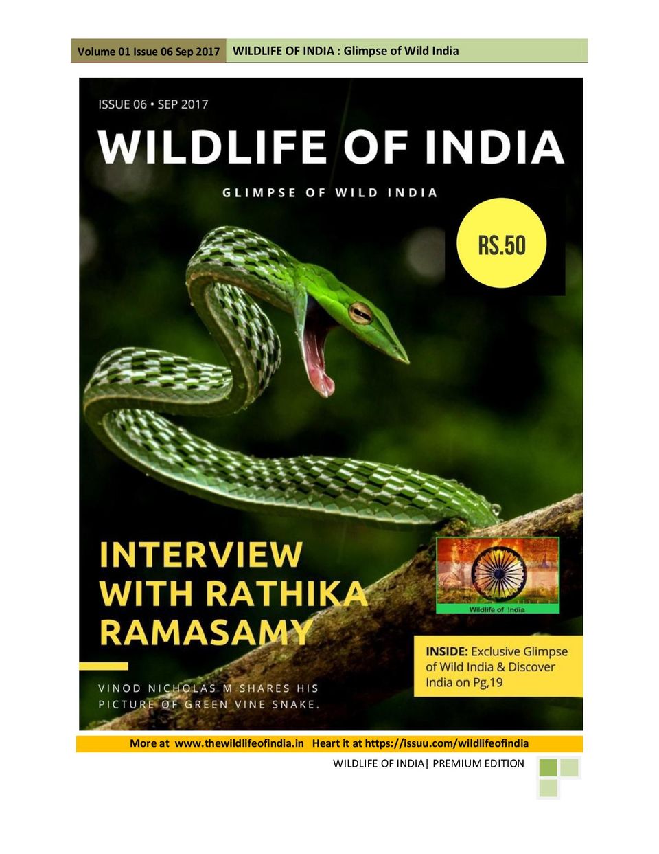 Wildlife of India Magazine Get your Digital Subscription