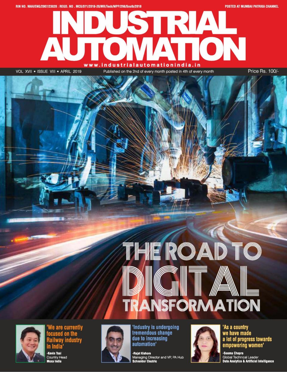 INDUSTRIAL AUTOMATIONApril 2019 Magazine Get your Digital Subscription