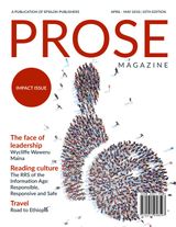 Prose magazine  Cover - April - May 2018 Edition
