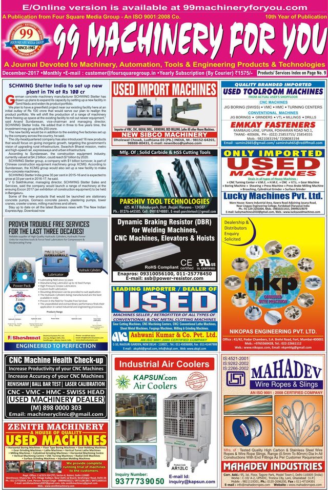 99 Machinery For You