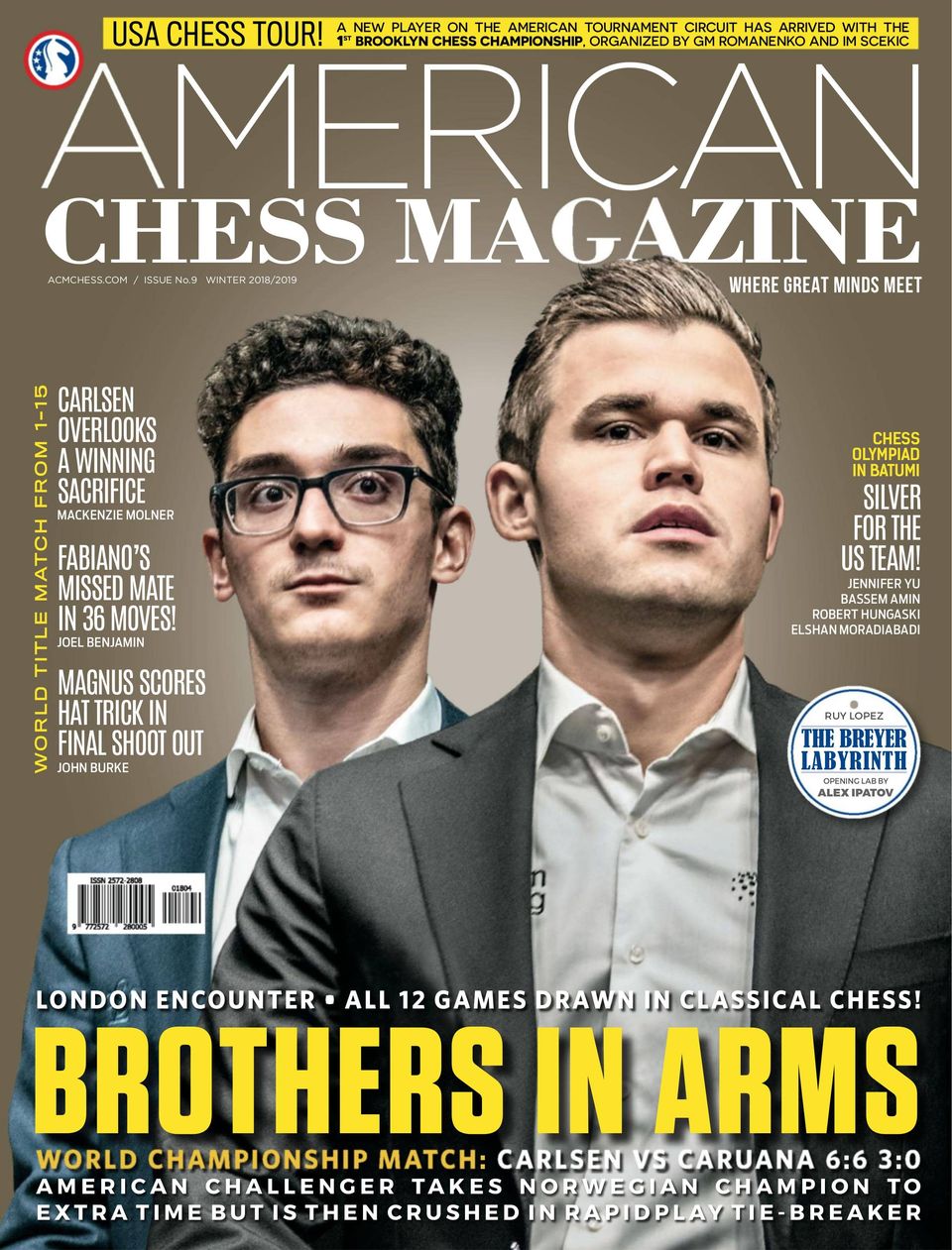 August 2018 ~ Chess Magazine Black and White