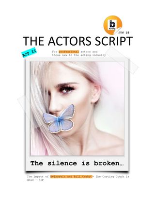 The Actors Script Magazine Cover - October 2020 Edition