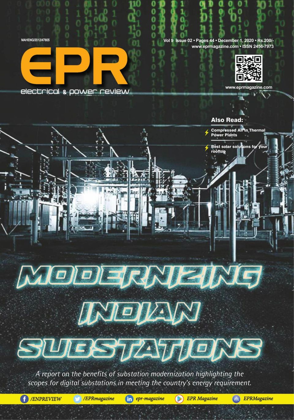 EPR Magazine (Electrical & Power Review)December 2020 Magazine