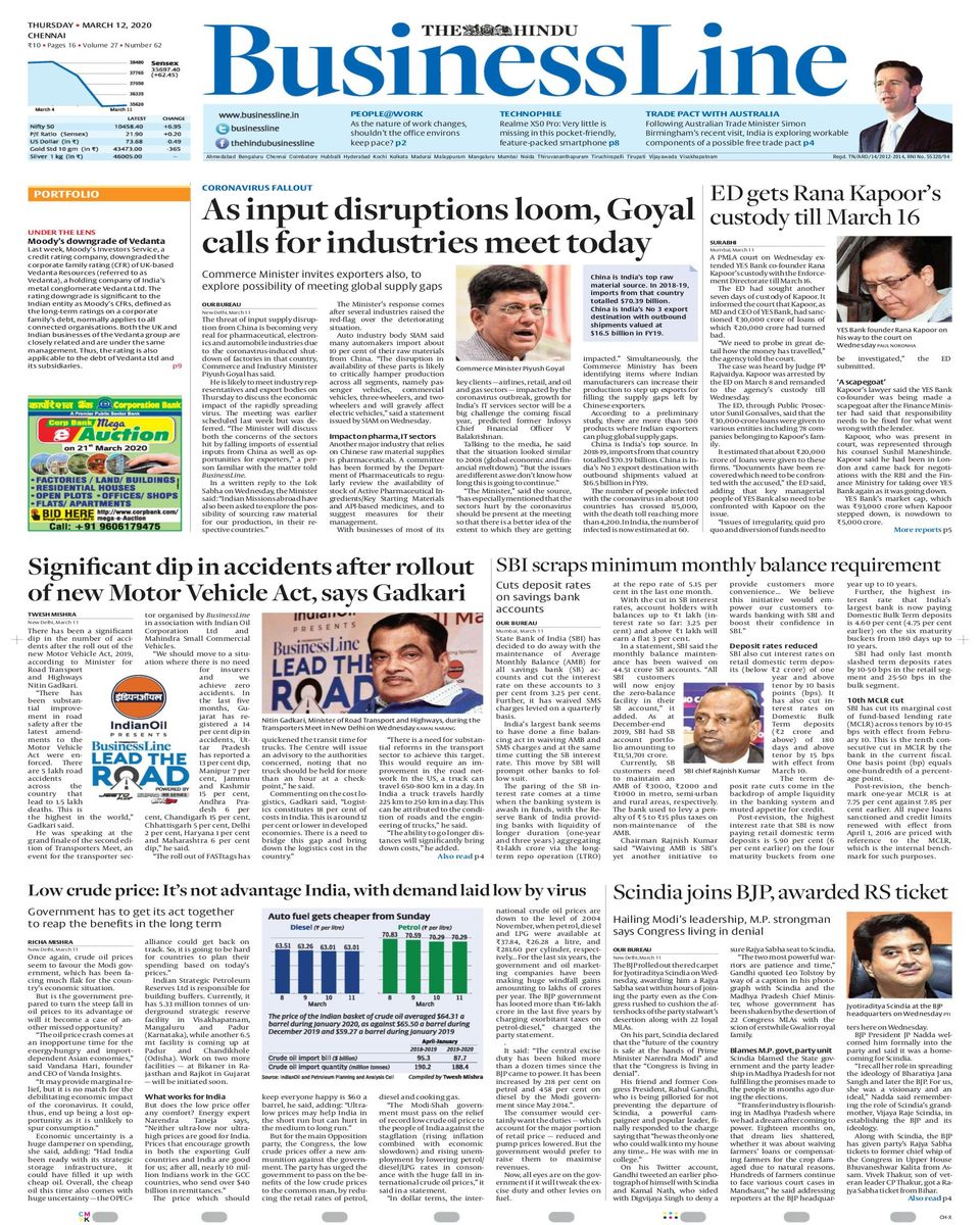 The Hindu Business Line-March 12, 2020 Newspaper