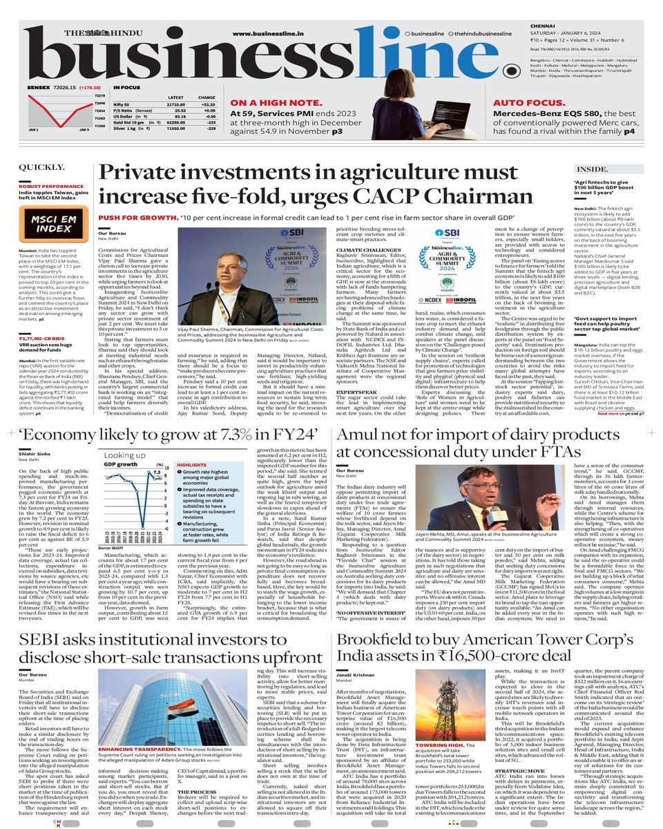 The Hindu Business Line Newspaper - Get your Digital Subscription