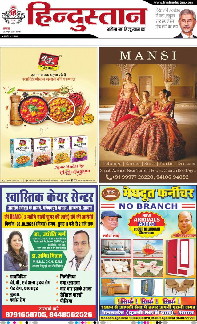 Hindustan Times Hindi Agra