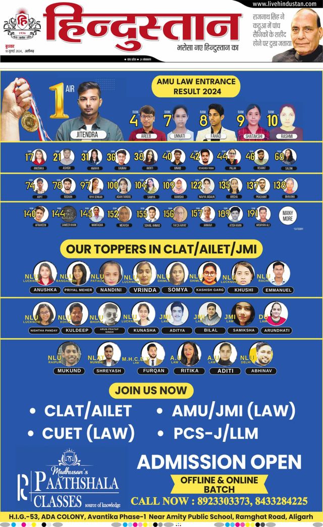 Hindustan Times Hindi Aligarh