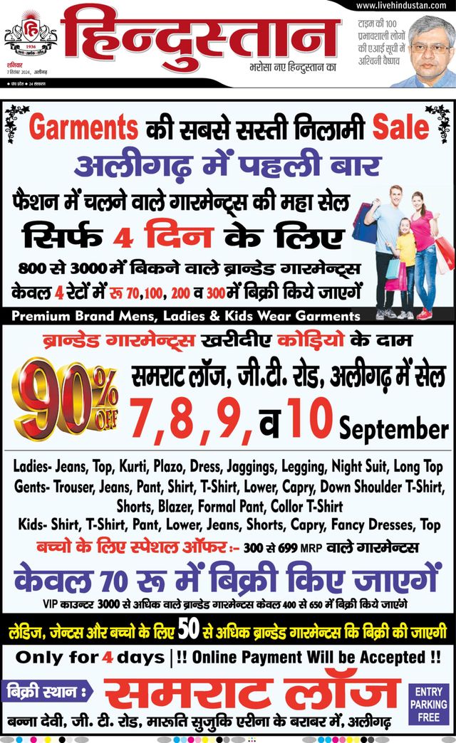 Hindustan Times Hindi Aligarh