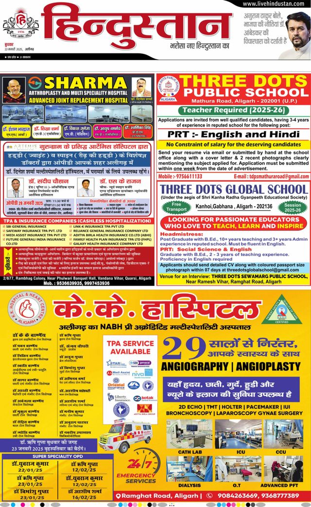 Hindustan Times Hindi Aligarh
