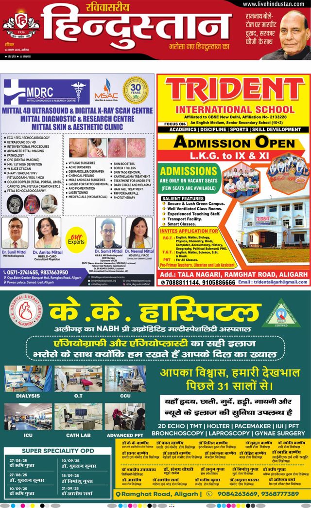 Hindustan Times Hindi Aligarh