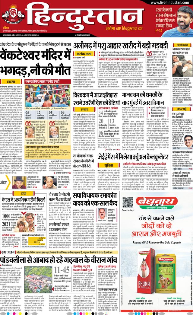 Hindustan Times Hindi Aligarh