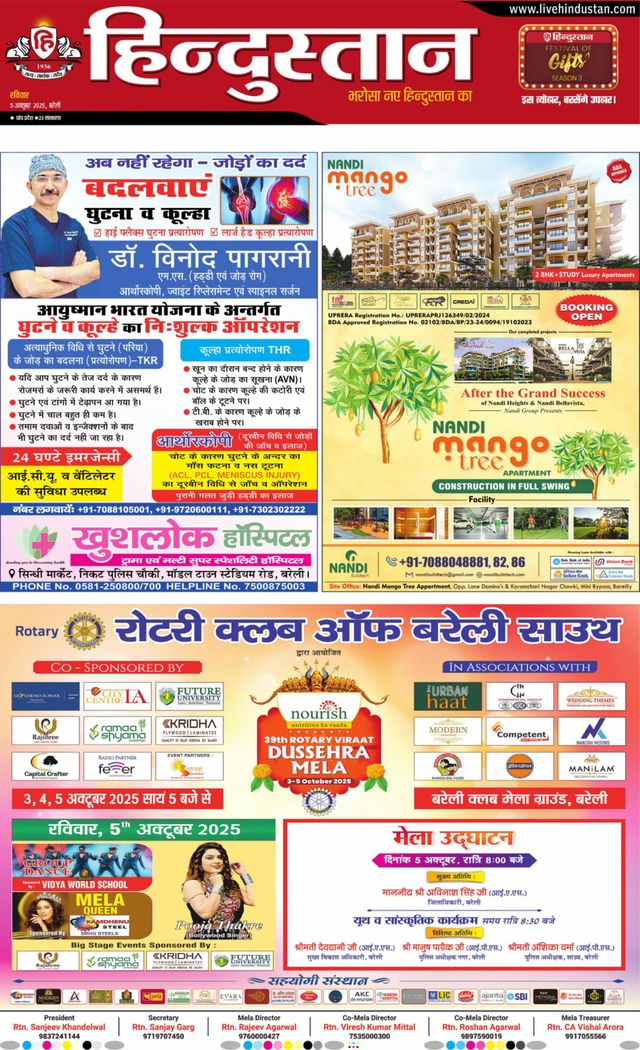 Hindustan Times Hindi Bareilly
