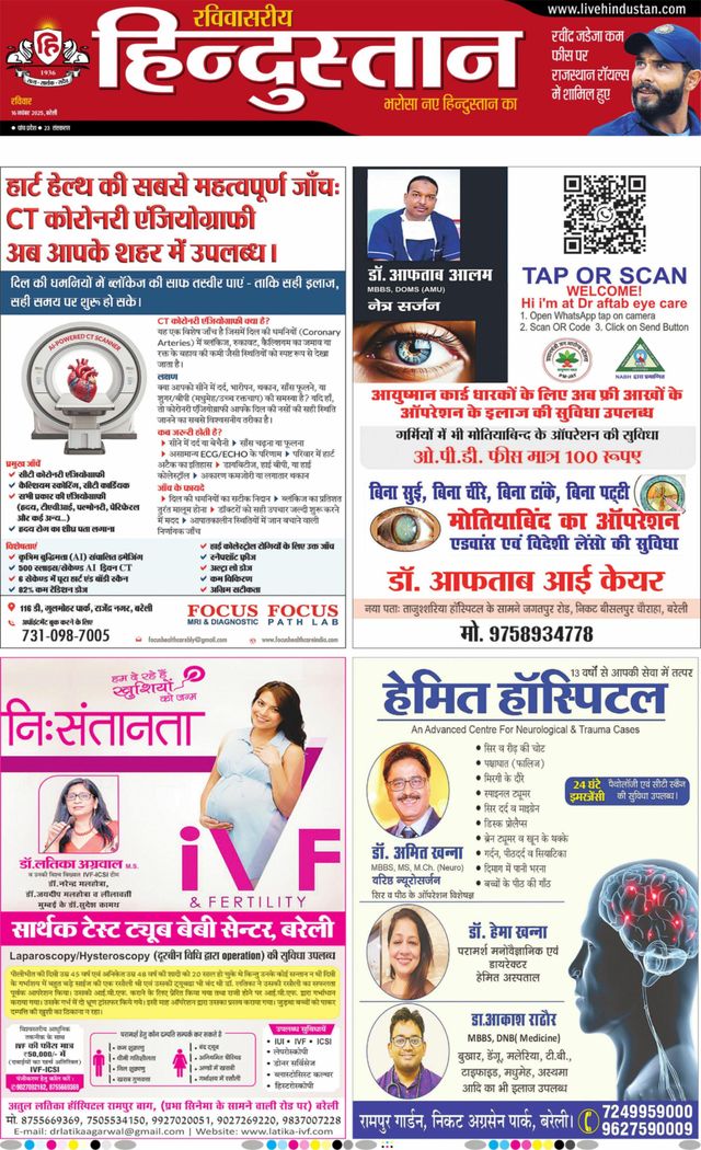 Hindustan Times Hindi Bareilly