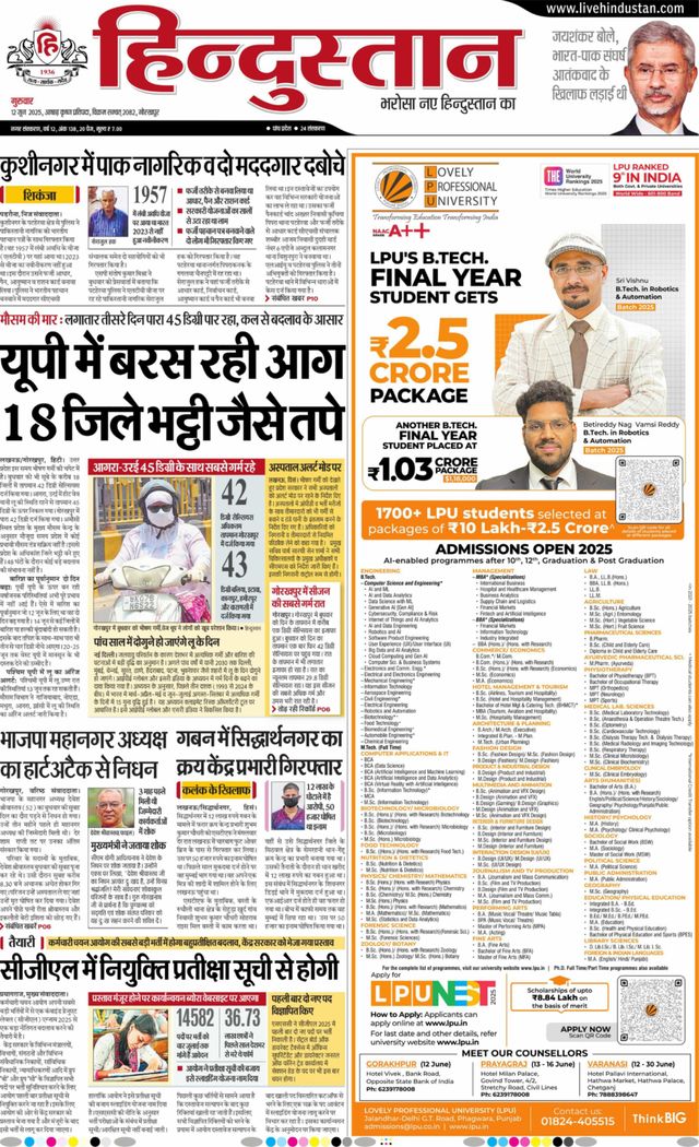 Hindustan Times Hindi Gorakhpur