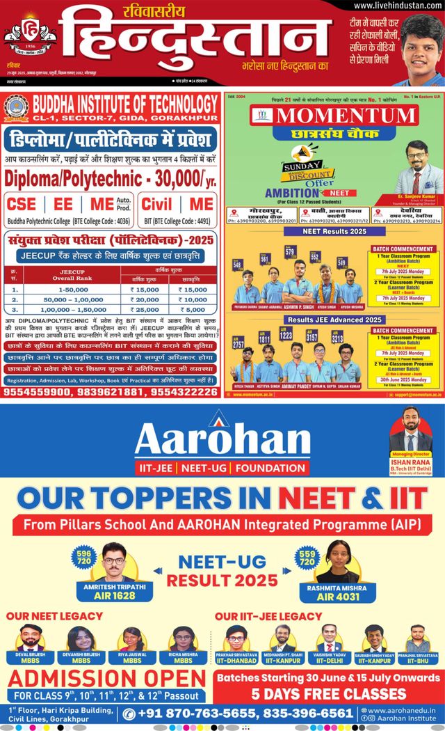 Hindustan Times Hindi Gorakhpur