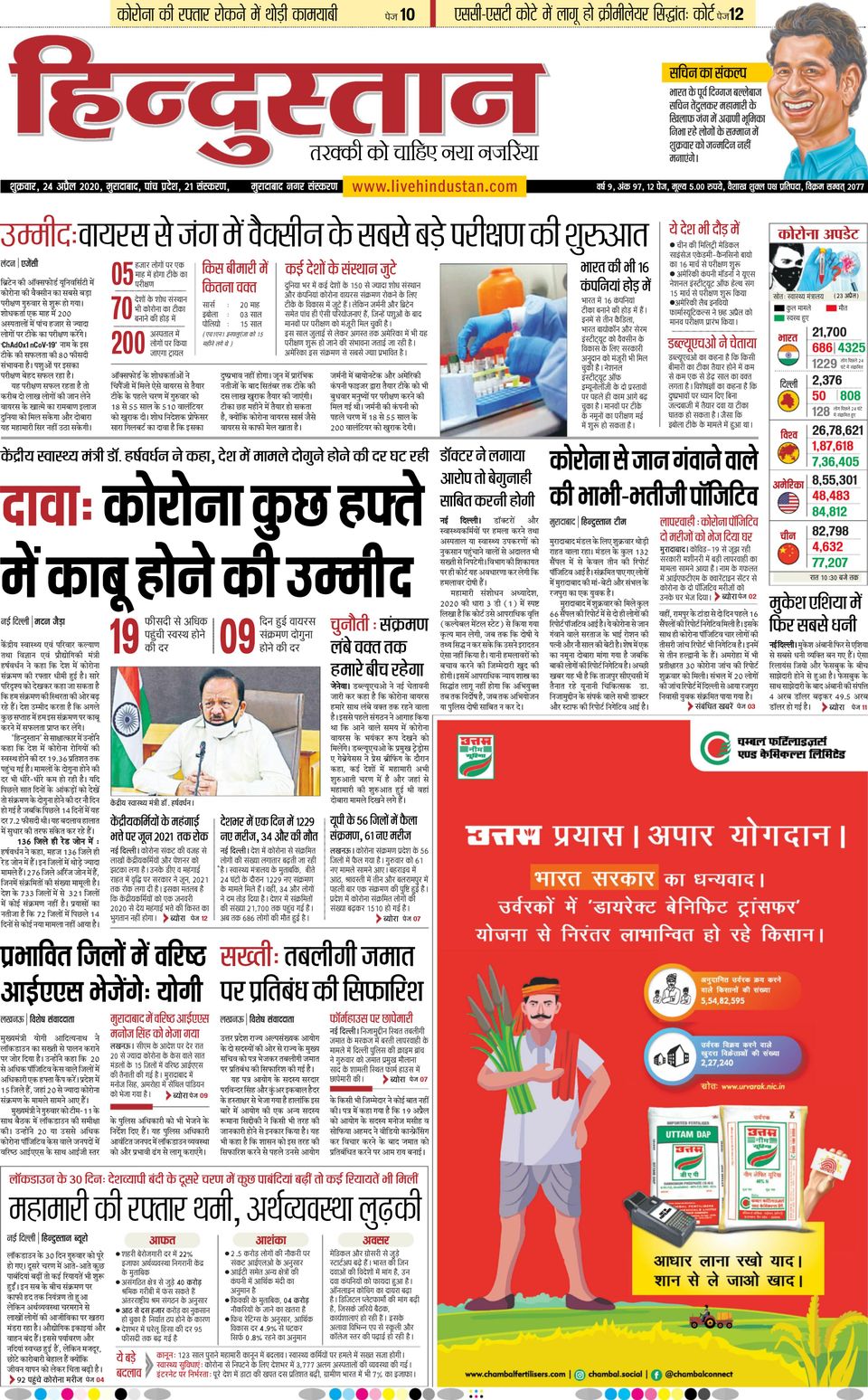 Hindustan Times Hindi Moradabad Newspaper - Get your Digital Subscription