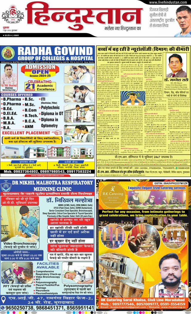 Hindustan Times Hindi Moradabad