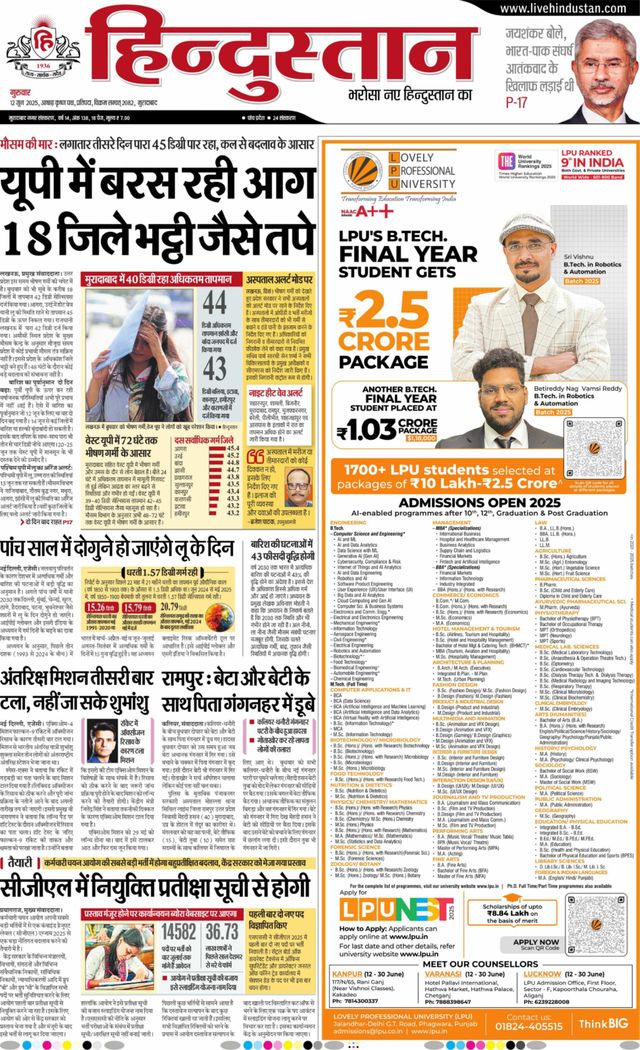 Hindustan Times Hindi Moradabad