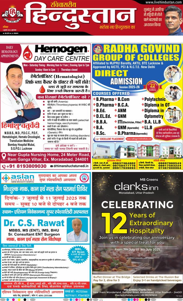 Hindustan Times Hindi Moradabad