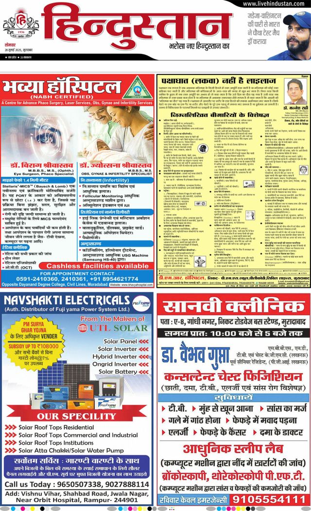 Hindustan Times Hindi Moradabad