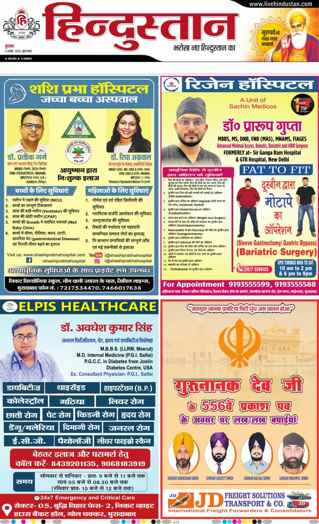 Hindustan Times Hindi Moradabad