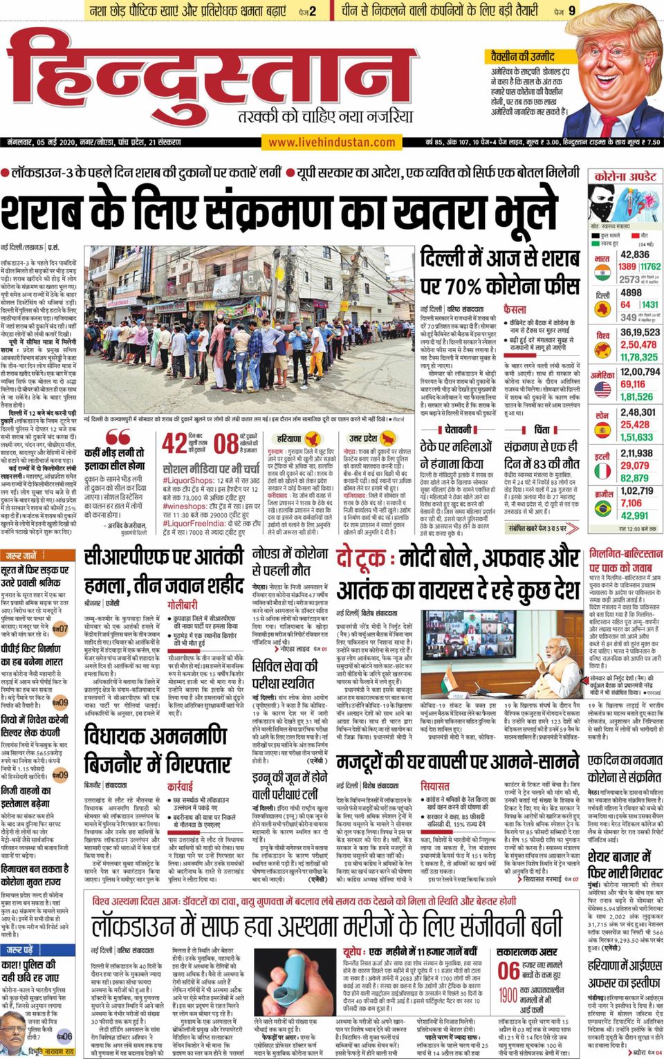 Hindustan Times Hindi NoidaMay 05, 2020 Newspaper