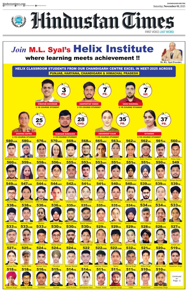 Hindustan Times Chandigarh
