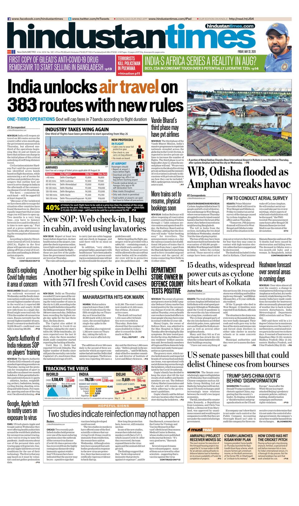 Hindustan Times Delhi May 22 2020 Newspaper Get Your Digital Hindustan Times Delhi May 22 2020 Newspaper Get Your Digital