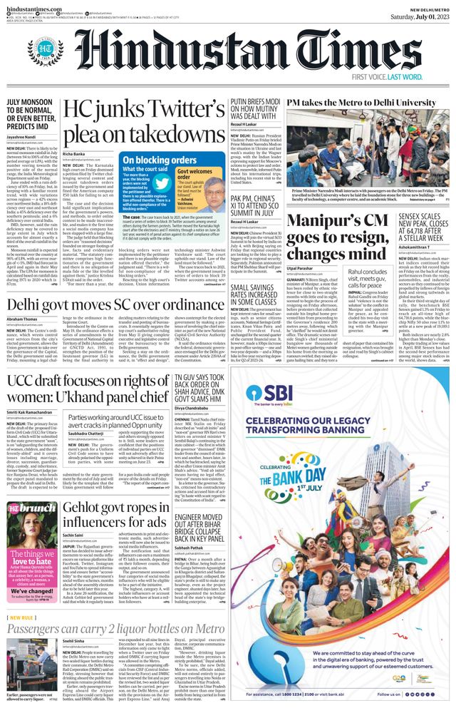 Hindustan Times Delhi