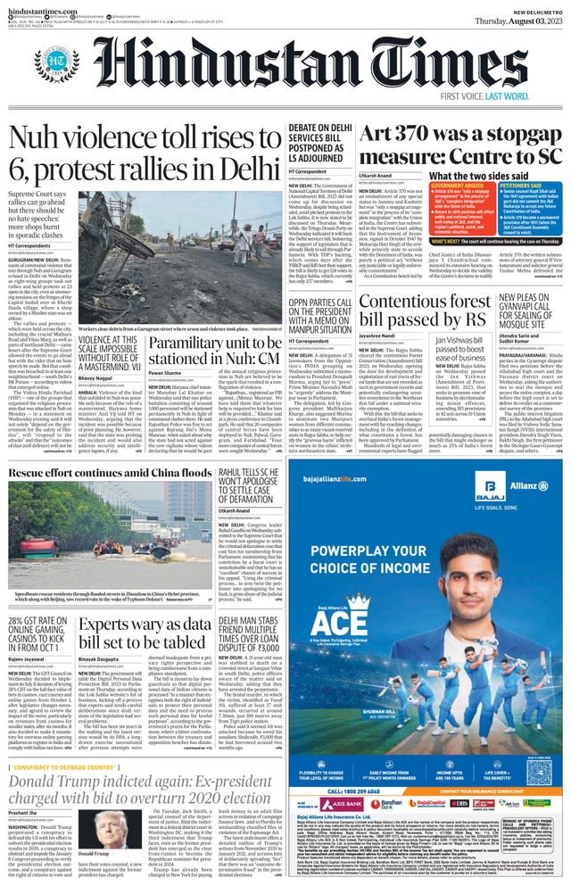 Hindustan Times Delhi