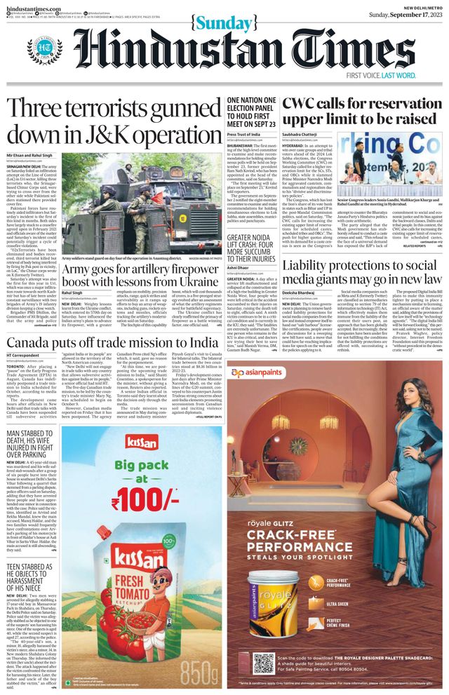 Hindustan Times Delhi