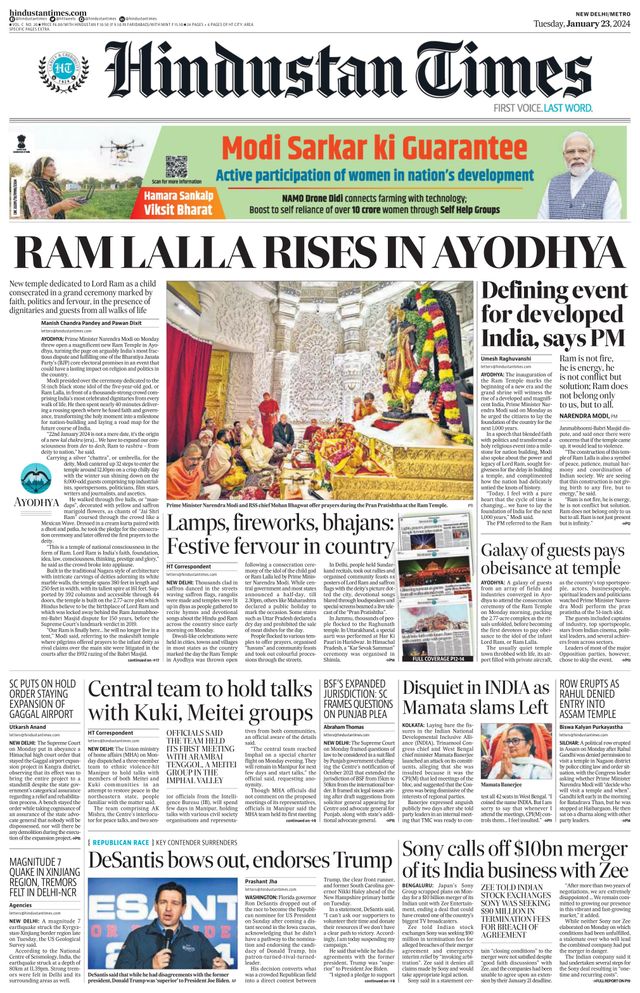 Hindustan Times Delhi