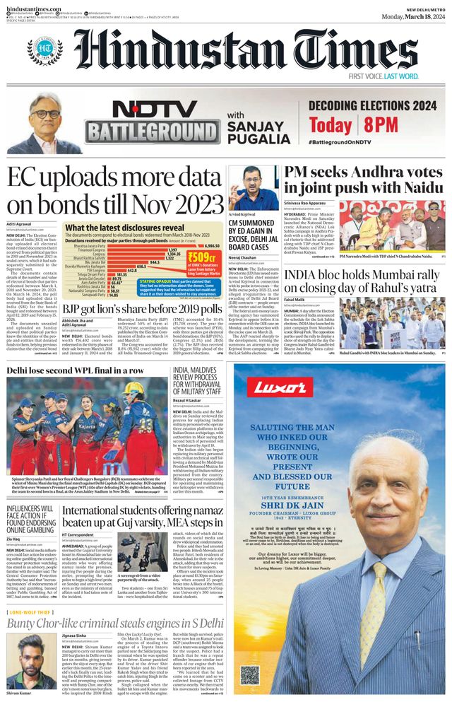 Hindustan Times Delhi