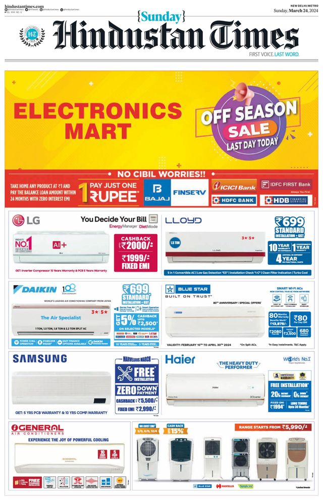 Hindustan Times Delhi