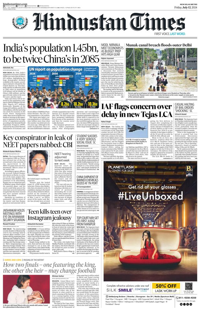 Hindustan Times Delhi