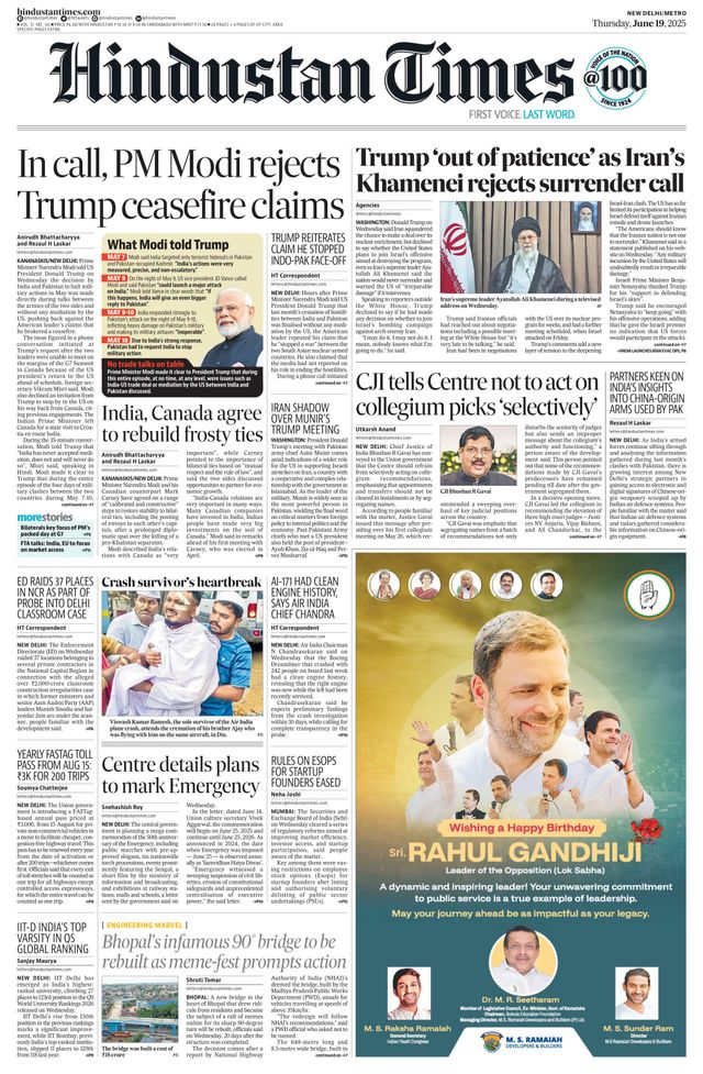 Hindustan Times Delhi