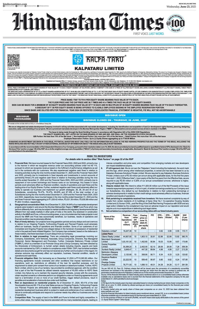 Hindustan Times Delhi
