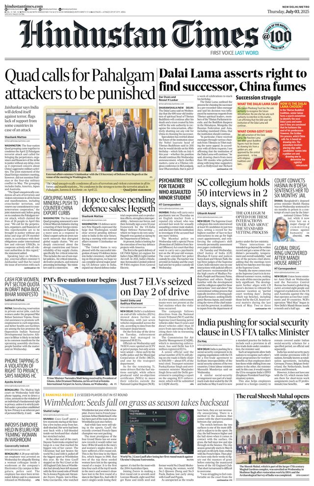 Hindustan Times Delhi
