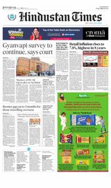 Hindustan Times Lucknow - May 13, 2022 May 13, 2022