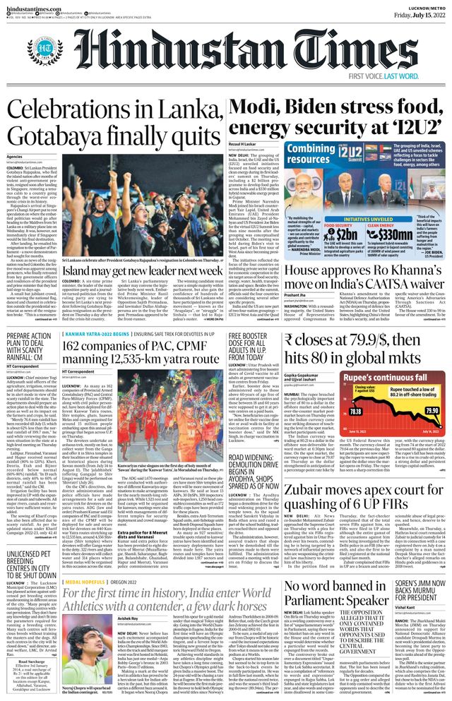 Hindustan Times Lucknow