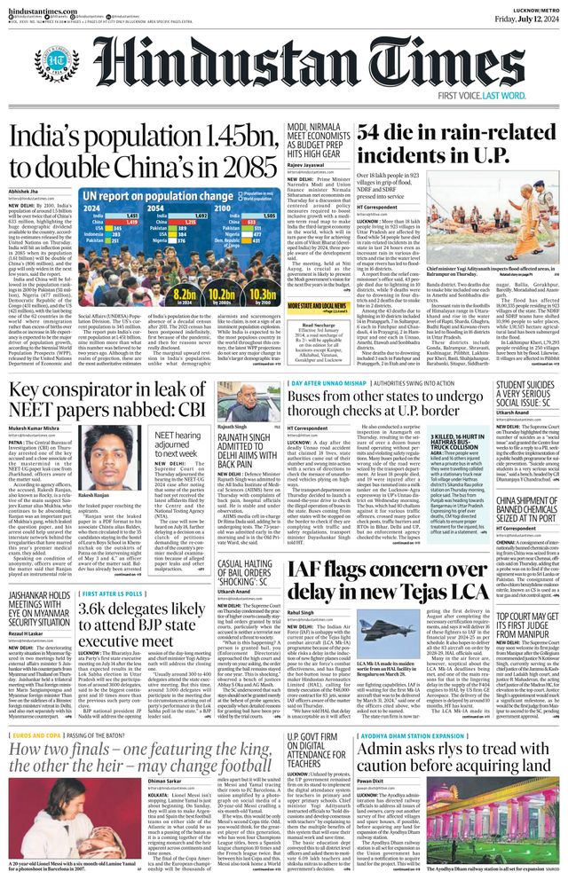 Hindustan Times Lucknow