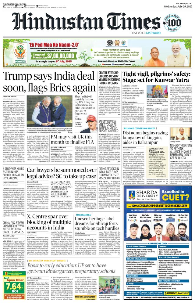 Hindustan Times Lucknow