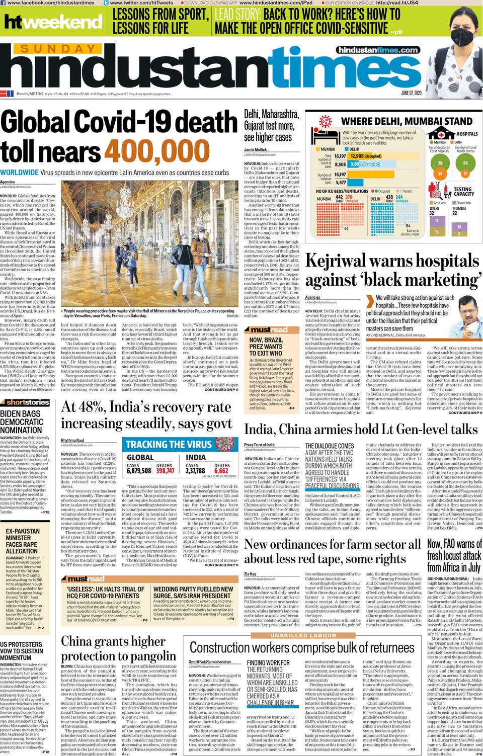 Get digital access to Hindustan Times Ranchi - June 07, 2020 issue